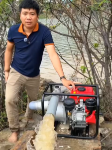 Máy bơm nước chạy dầu MITSUKAMA đầu máy 80 chạy khoẻ hút nhanh