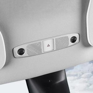 For Tesla Model Y ModelY 2021 2022 2023 2024 Stainless Car Reading Light Audio Tweeter Speaker Cover Case Trim Sticker