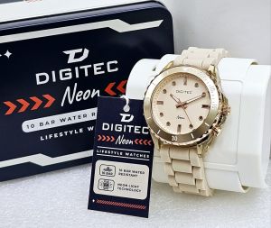 Digitec Neon 9102 Jam Tangan Wanita Analog Strap Karet Tahan Air