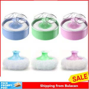 1pcs Powder Puff Empty Loose Powder Box Baby Powder Box with Container Case Powder Puff(Only Box)