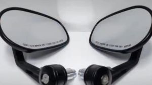 Premium Bar End Side Mirror Wide View Full Alloy Cassing ( sigma ) Dalisay Convex Type Mirrors Big Bar