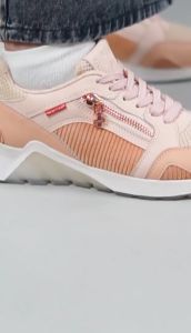 SNEAKYPAIR Strada Pink Cockatoo With Rosegold Hardware Sepatu Wanita Sneakers Sport Shoes