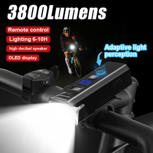 Bicycle Headlight 3800LM Rechargeable LED Light MTB Road Cycling Lamp Light Induction Bike Light Front Waterproof Flashlight