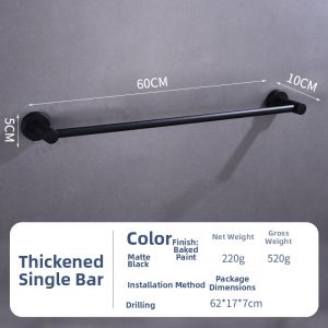 Hotel Engineering Double Layered Towel Rack 304 Stainless Steel