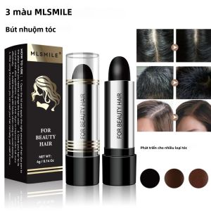 Bút Nhuộm Tóc Đen Tự Nhiên Dạng Son Môi Dùng Một Lần Phủ Trắng Tức Thì Dễ Gội Sạch Phấn Tạo Màu Tóc Nhanh Chóng
