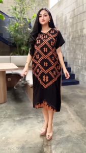 Daster Wanita Rayon Premium dengan Kancing Depan - Lembut dan Nyaman - Ibu