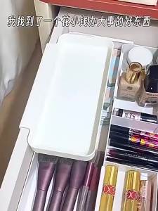 1 Cream-Style Hanging Drawer Storage Box Snap-On Stationery Organizer Practical Craft and Miscellaneous Storage Cabinet