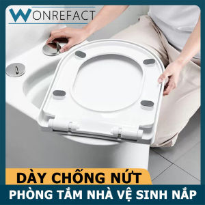 Bệ ngồi bồn cầu phòng tắm thiết kế không gây ồn nhà vệ sinh chỗ ngồi hình chữ U mở rộng cong nhà vệ sinh chỗ ngồi dễ dàng để cài đặt