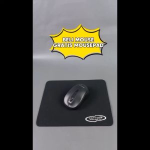 Mouse Wireless Best 6385 2.4Ghz Laptop Komputer GRATIS MOUSEPAD