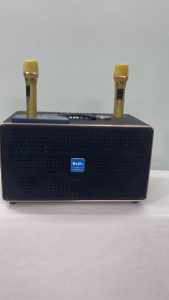 Loa xách tay Bluetooth chính hãng AZPROAZ-d388Bass 15-9 đường tiếng thùng gỗ bọc daKèm 2 mic