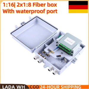 2 in 1 Nap Box 1:16 Fiber Optic PLC Splitter Box and Coupler 24 core FTTH adapter Distribution Box