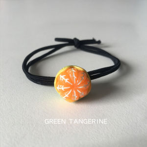 สร้อยข้อมือผลไม้ส้มน่ารักสำหรับผู้หญิง ฤดูร้อน โซ่ผมผลไม้ เครื่องประดับแฟชั่น สร้อยข้อมือโซ่ผม โซ่ผมแบบลำลอง โซ่ผมแบบลำลอง