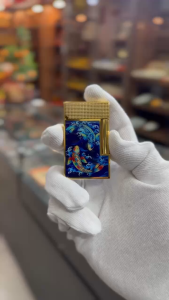 Bật lửa S.T. Dupont Line 2 Cá Chép Phong Thủy (Lửa Tai Thỏ )