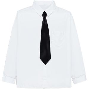 Gasvr | Long Sleeve White Shirt for Boys School Uniform and Performance Wear
