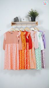 Best Seller Gamis Anak Perempuan Motif Print Gamis Brenda 1-10 Tahun
