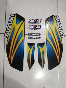SUZUKI X4 BLACK STICKER DECALS