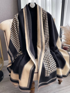 MOYISHA | Warm Soft Checked Patchwork Scarf