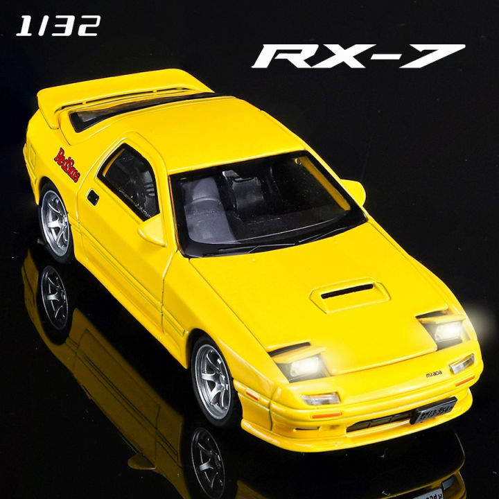 ขนาด1:32รถโลหะผสม RX7มาสด้าไฟเสียงรถ Diecast รถคอลเลคชั่นคนรักวันเกิด ...