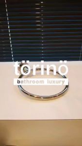torino Premium Bathroom Accessories Stainless Steel 304 Towel Ring Holder T0 Series Rak Tuala 毛巾环