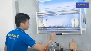 (Hot Sale) Kệ Bát Di Động Eurogold Inox 304 Cao Cấp - Kệ Chén Đĩa Nâng Hạ Bảo Hành Gỉ Sét Chính Hãng Trọn Đời - Kệ Đựng Chén Bát Đa Năng