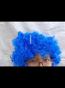 Wig badut | Rambut Kribo warna warni | wig palsu badut