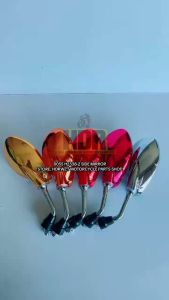 0055 / H2338 2 PCS UNIVERSAL MOTORCYCLE SIDE MIRROR HIGH QUALITY HDR