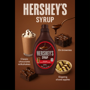 HERSHEYS CHOCOLATE STRAWBERRY CARAMEL SYRUP