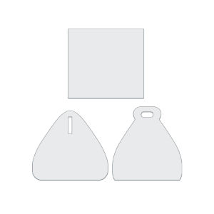 YOMDID 3pcs Pineapple-Shaped Bento Bag Quilting Template Four-Side Foldable & Expandable PET Bag Template DIY Patchwork Drawing