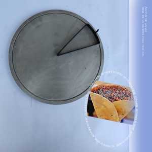 Loyang crepes/lekar 30 cm bahan asli baja silver