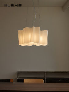 LSHE | French Cloudy Glass Designer Ceiling Light