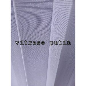 Gorden Polos Vitrase 100x150cm Tinggi 15 meter Vitra salju