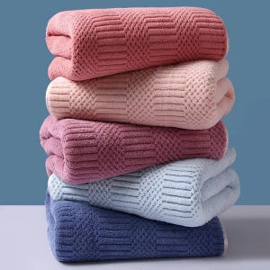 1pc Striped Coral Velvet Hand bath Towel Soft Quick Drying Towel Absorbent Hand Towel For Bathroom