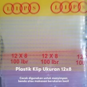 Plastik Klip Bening Ukuran 12cm x 8cm / 8cm x 12cm isi 100Lbr