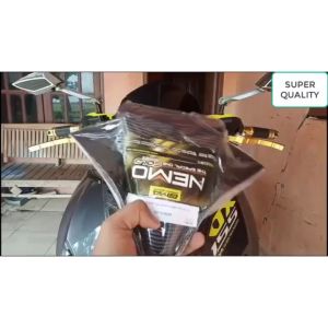 Cover Tutup Dada Depan Kecil Aerox Carbon NEMO & Aksesoris Variasi Yamaha Aerox 155