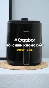 Thanh Lý Nồi chiên không dầu Gaabor AF-35M01A/ AF-35M02A dung tích 3.5L nút cơ chống dính tiện lợi đa năng mini nhỏ gọn