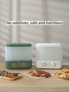 🎁 LAHOME Food Dehydrator Machine for Beef Jerky Fruits Vegetables Electric Dryer Machine with 5 BPA-free Trays Double Knob Control Adjustable Temperature Control Pet R2