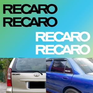 Sticker Motor Kereta RECARO Double ST235