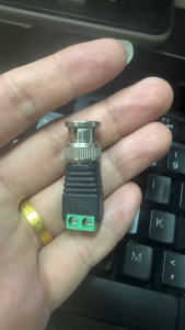 2pcs ALLAN BNC Male Connector to 2 Screw Terminal Solderless Adapter for CCTV Surveillance Camera CAT5 Coaxial Cable