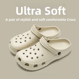 Womens Summer Outdoor Wearable Slip-On Anti-Slip Deodorant Beach Black Couples EVA Sandals Mens Casual Style Home Slippers