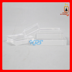 ฐานอะคริลิค สี่เหลี่ยมใส แบบหนา 3 cm แท่นวางถ่ายสินค้า พร็อพถ่ายรูป ตู้ครอบพระ KPSThaistyle