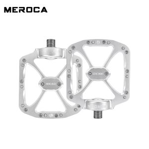 GOLDIX | Bàn Đạp Xe Đạp Không Trục MEROCA Hợp Kim Nhôm Vòng Bi Kín Bàn Đạp Phẳng Chống Trượt Nền Tảng Rộng Cho Xe Đạp Đường Trường MTB