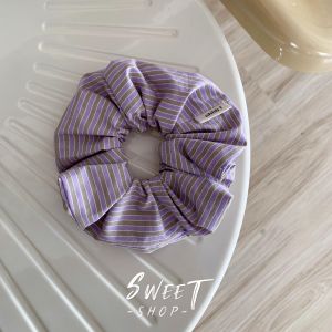 Fresh out Fashionable Striped INS Hair Ties Color Block Girls Outdoor Hair Bands Novelty Simple Design Korean Style Hair Bands