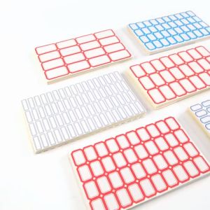 【Pharaoh🎀COD】Tulisan Tangan Kosong Self-adhesive Label Harga Stiker Nama Sekolah Klasifikasi Produk Menulis Stiker Nama Self-adhesive