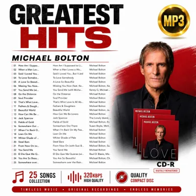 Greatest Hits CD Audio Michael Bolton Matt Monro High Quality 256kbps MP3 CD-R