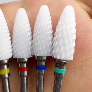 Professional Color Ceramic Nail Drill Bit – Low Heat Tungsten-Free Nail Bit for Fast Gel Removal & Smooth Nail Filing