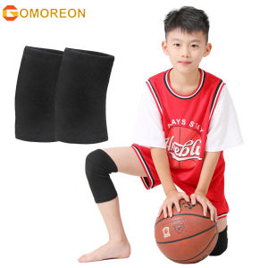 1Pair Kids Knee Sleeve Bamboo Charcoal Knee Brace Children Knee Support Kids Knee Compression Child Knee Pads for Basketball Volleyball Sports Gymnastics