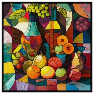 Tranh treo tường tranh dán tường tranh trừu tượng tĩnh vật trái cây tổng hợp tranh decor trang trí phong cách hiện đại in Canvas. CGI-363