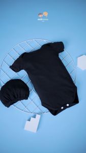 [ermon baby] baju jumper bayi lucu black stripe