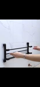 DuduMart Door Back Shoe Rack Wall Mounted Slipper Organizer Foldable Bathroom Storage Stand