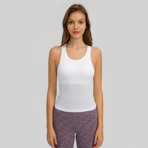2025 New Lululemons Mùa Xuân Và Mùa Thu Mẫu Mới Ren Với Đệm Ngực Áo Khoác Thể Thao Nữ Thể Dục Yoga Quần Áo Thời Trang Làm Đẹp Lưng Vest DT140